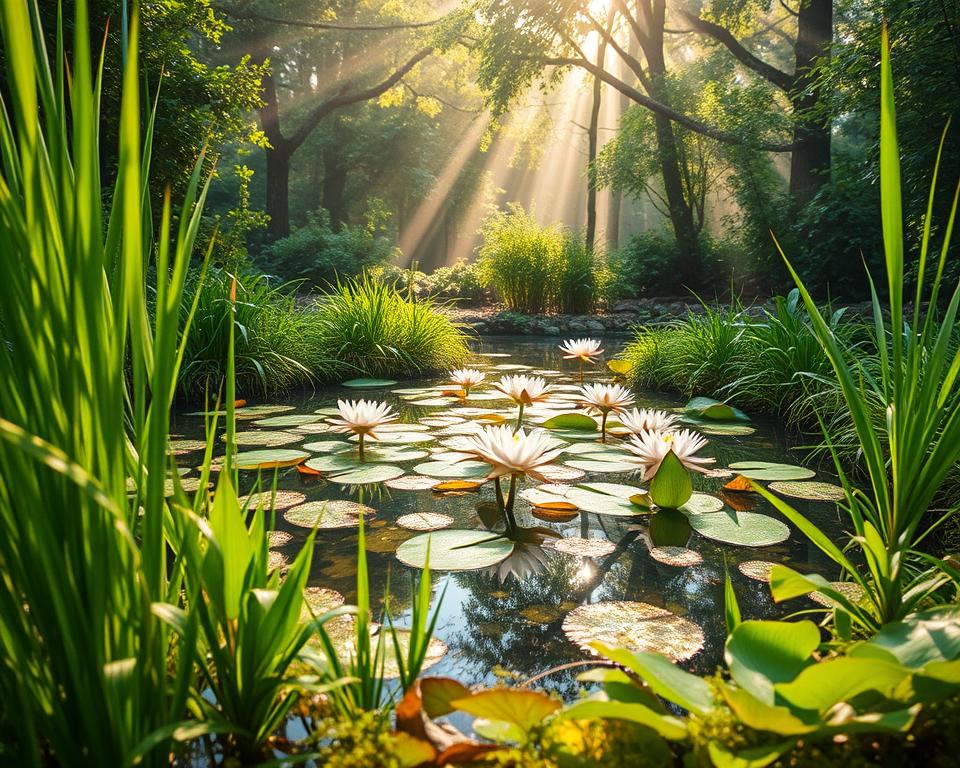 Aquatic Plants in Mini Pond