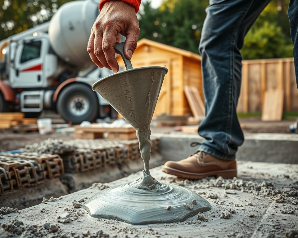 Concrete Mixing Consistency Test