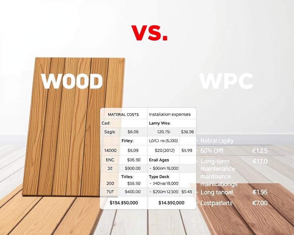 Decking Cost Comparison Illustration Decking Cost Comparison Illustration