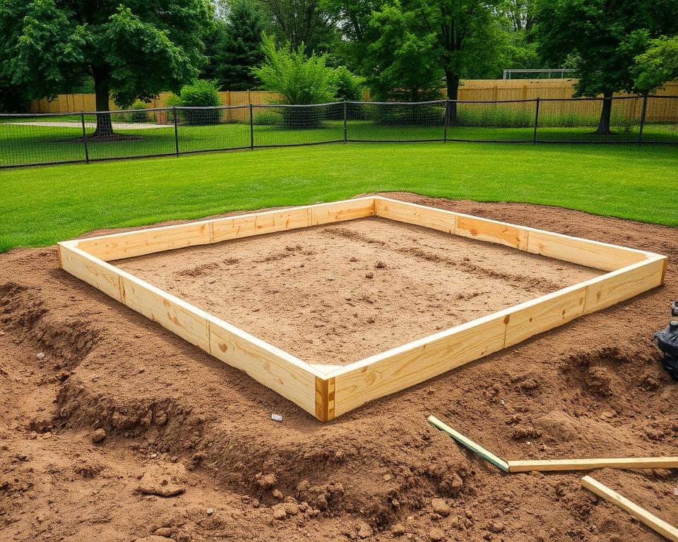 Garden Shed Foundation Site Preparation