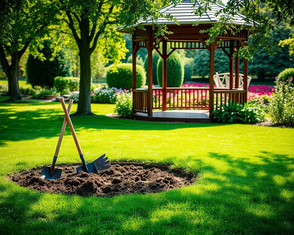 Gazebo Ground Preparation