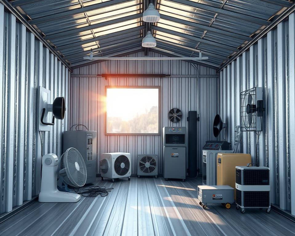 Metal Shed Temperature Management