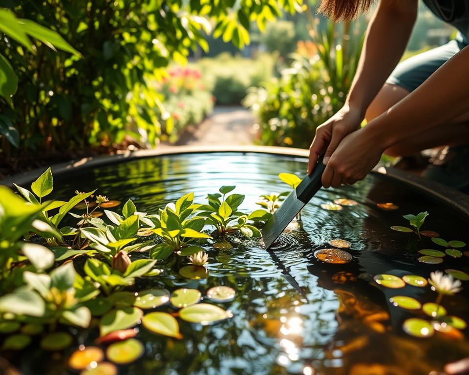 Mini Pond Water Maintenance