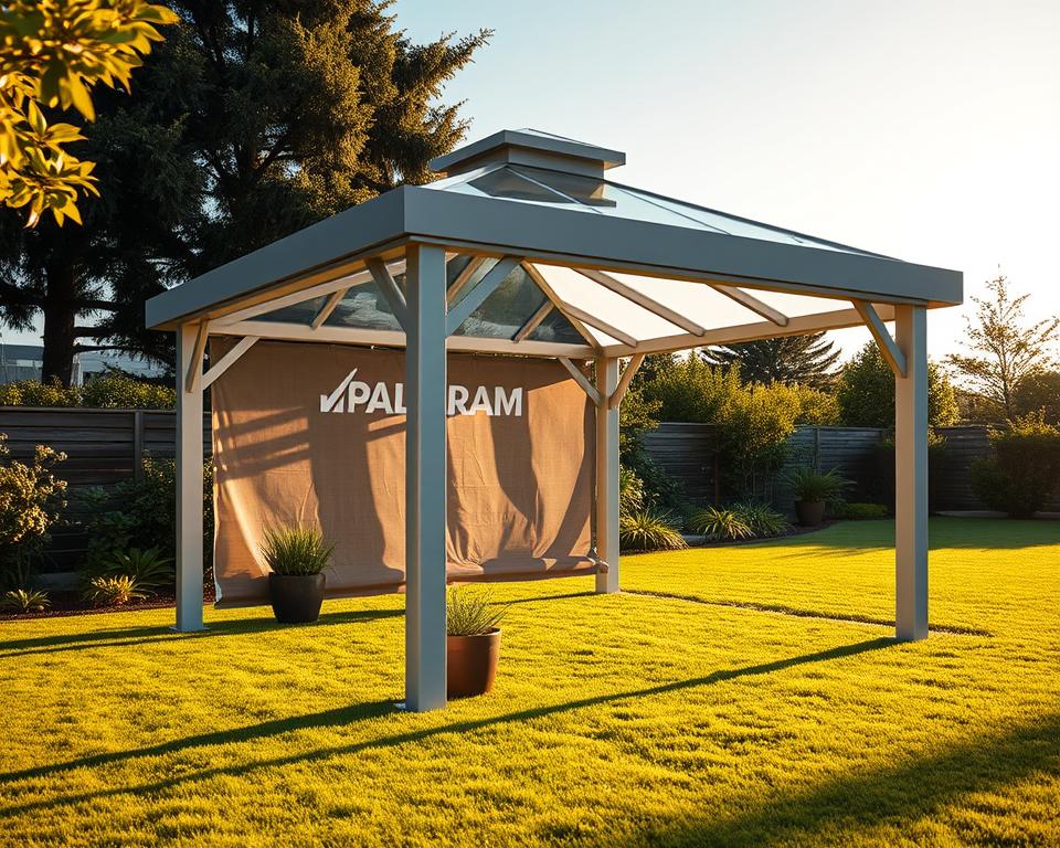 Palram weather-resistant gazebos