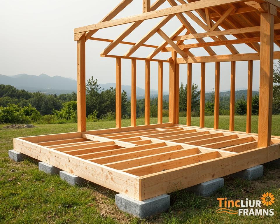 Timber Shed Base Construction