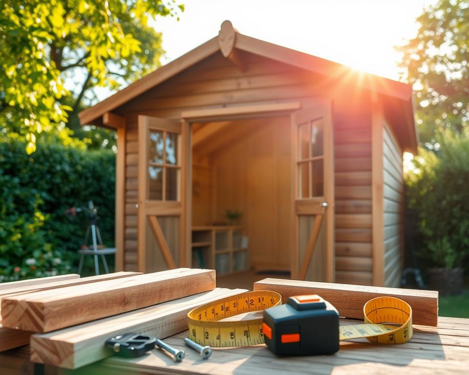 UK shed building costs factors