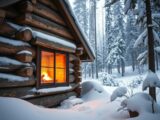 are log cabins warm enough in winter?